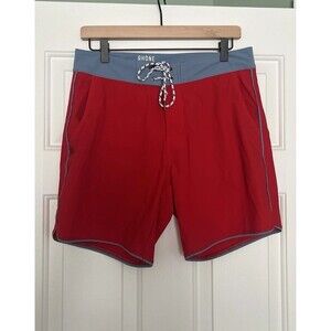 Rhone Board Shorts Red Men’s Size 30 Swim Beach